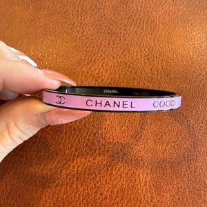 Purple and Black Logo Bangle